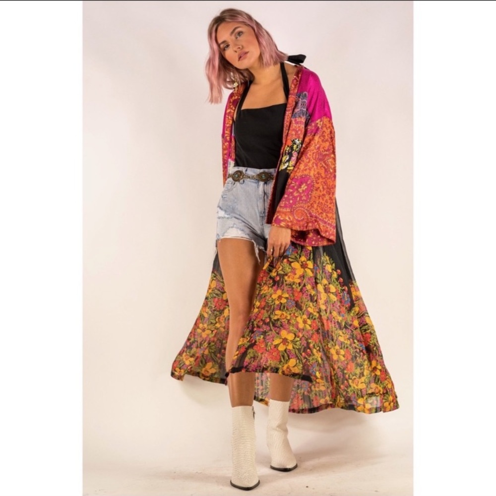 Free people The young love kimono printed boho